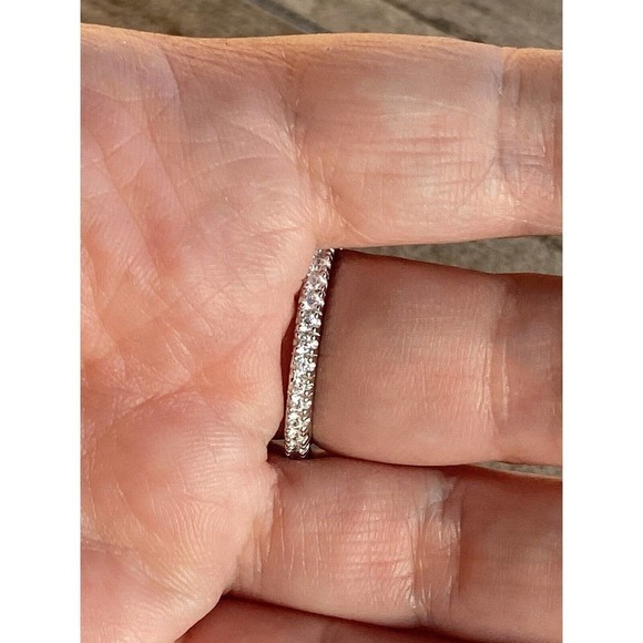 925 BBJ Ring Sterling Silver Aqua Blue Tourmaline & CZs Size 9 4.55g - Picture 7 of 12